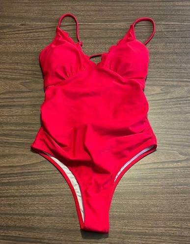 Beachsissi NWT  Small Red One Piece Swimsuit Bathing Suit NEW