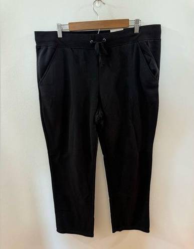 St. John’s Bay NWT XL Straight  Black Mid-Rise Pants