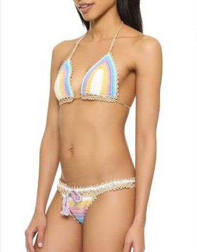 PilyQ  Crochet Romance Bikini (Top S Bottol M) NEW NWT