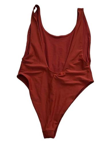 Aerie  Super Scoop One Piece Swimsuit XL Women’s Orange GUC 9608