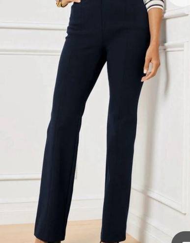 Talbots  Dressy Minimalist straight leg black pants, size 8, cotton, stretch