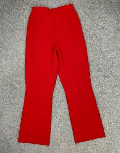 Tuckernuck  Compression Knit Ashford Pants Red Small Crop Pull On