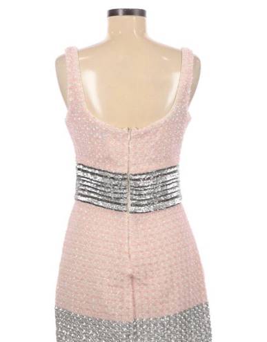 Badgley Mischka Belle  pink sequin cocktail dress