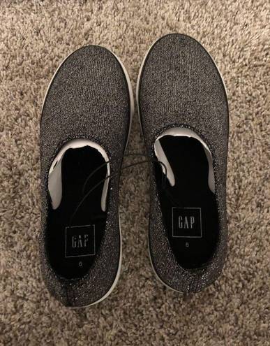 Gap  black and silver slip on shoes