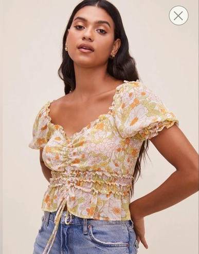 ASTR the Label Jayla Floral Puff Sleeve Top