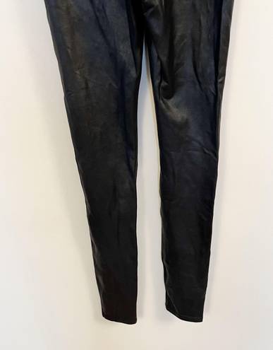 Spanx Faux Leather Black Leggings Size Small MSRP 98$ S/N 2437 High Rise