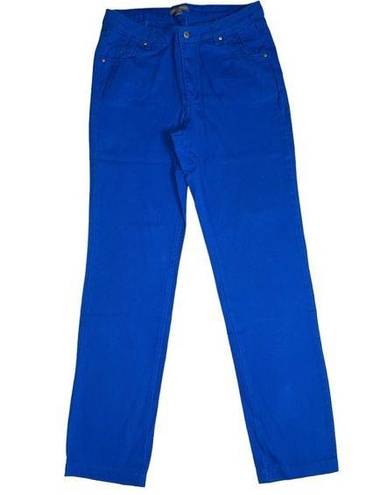 Jessica London  Straight leg Jeans bright blue Womens Size 12W TALL high Rise