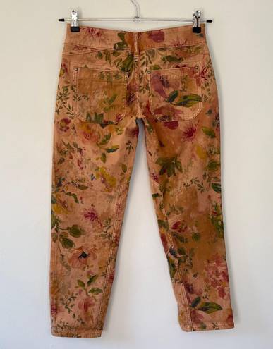 Pilcro Anthropologie The Wanderer Low Rise Slouchy Floral Utility Ankle Pants