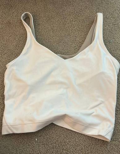 Lululemon White align tank old straps!!