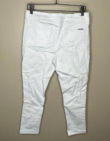 Hudson Jeans Hudson White Natalie Midrise‎ Slim Boyfriend Jeans