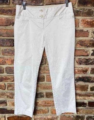 The Limited  Khaki Beige Slim Drew Fit Crop Chino Pants Women's Size 2