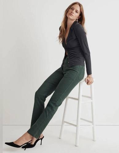 Madewell  The '90s Straight Utility Pant in Canvas Old Spruce Green Size 25