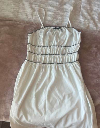 Mini Summer Dress White Size M