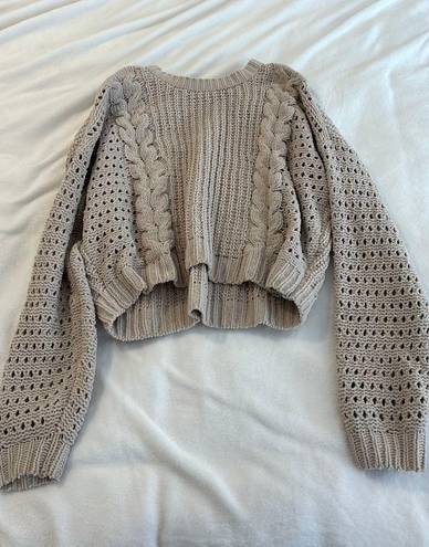 Hollister Knit Tan  Sweater