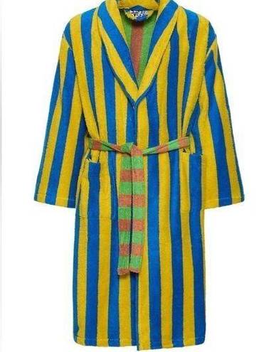 Dusen Dusen Field Stripe Robe Yellow