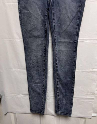 No Bo  Soft Mid Rise Skinny Junior's Size 1 Blue Stretch Jeans BGD-C