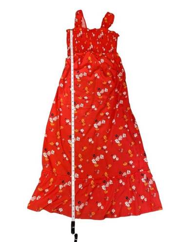 Isabel Maternity  Sleeveless Smocked Top Floral Maxi Dress | Size XS