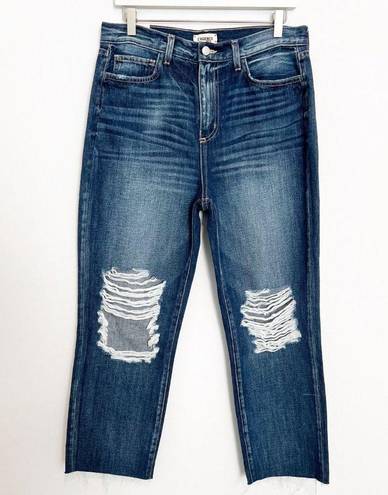 L'Agence NWT L’ Agence Denim Adele High Rise Crop Stove Pipe Jeans Newberry Blue Size 29