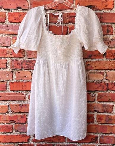 Hill House White  The Athena Nap Dress in Swiss Dot