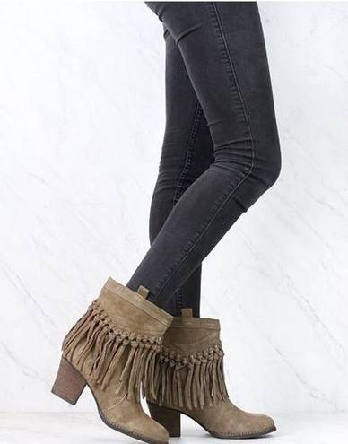 sbicca  - Sound Suede Leather Fringe Bootie