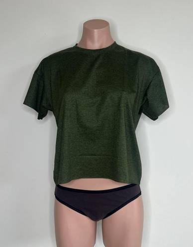 The Comfy  And Ready Crop Tee In Jungle Size Large 