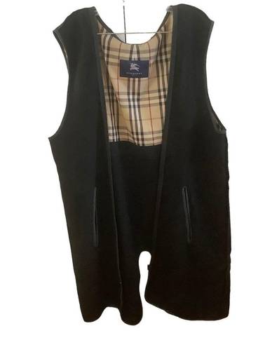 Burberry  London black with plaid wool liner insert for trench coat size 8