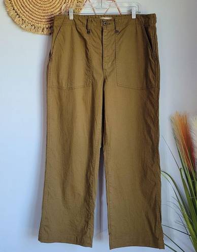 Madewell , The Perfect Vintage Wide Leg Utility Pant in Golden Spinach Size 33