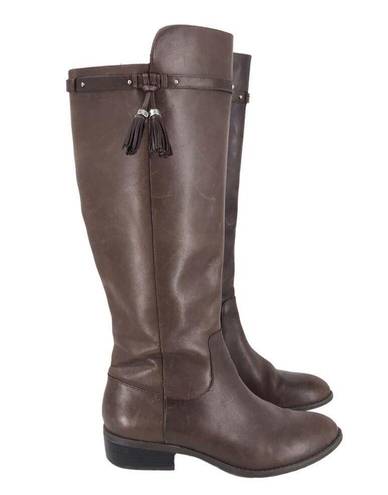 Ralph Lauren  MARSALIS BROWN LEATHER RIDING BOOTS EQUESTRIAN WOMENS 7.5 $495