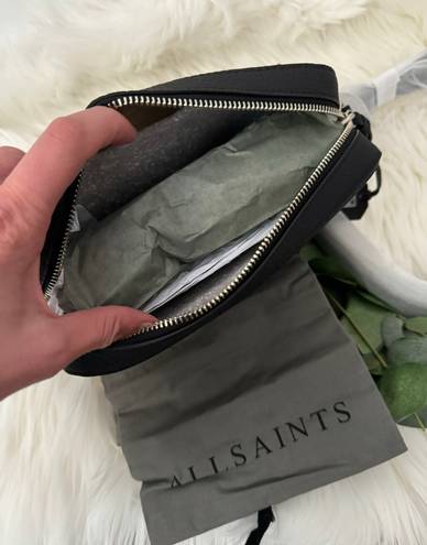 All Saints Captain Leather Square Crossbody Bag