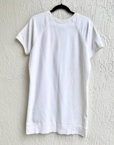 Pistola  Quinn French Terry Short Sleeve Distressed T-Shirt Dress Wish Bone Small