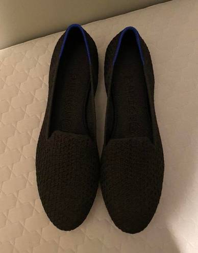 Rothy's Black Flats Size 8 Honeycomb NWOT