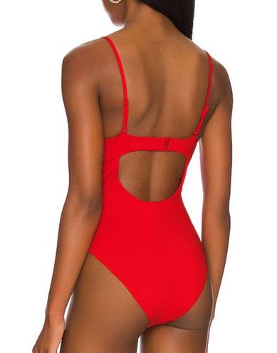 Good American NWT  Showoff Underwire One-Piece Swimsuit in Bright Poppy