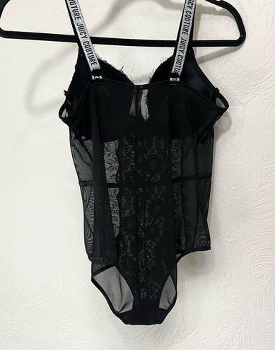 Juicy Couture  Push-up Lace and Mesh Bodysuit