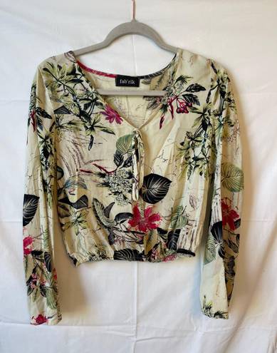 fab'rik  Tropical Flower Blouse