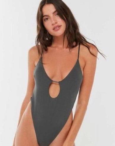 Urban Outfitters Out From Under Dark Side Strappy High-Leg Bodysuit