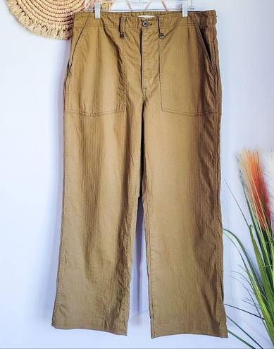 Madewell , The Perfect Vintage Wide Leg Utility Pant in Golden Spinach Size 33