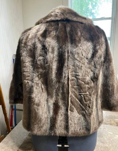 Beautiful Brown Regina Glenara By Glenoit Faux Fur Jacket