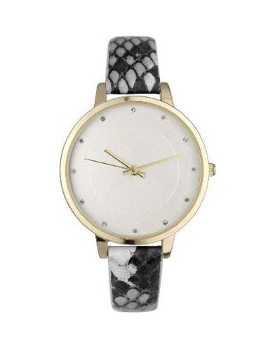 INC  Gray Faux Snake Strap Watch 38mm, New w/Tag Retail $49.50