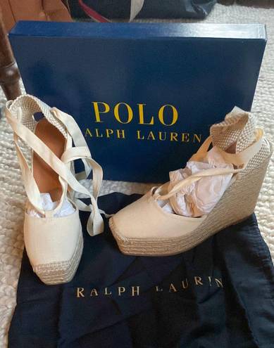 Ralph Lauren Black Espadrille Heels