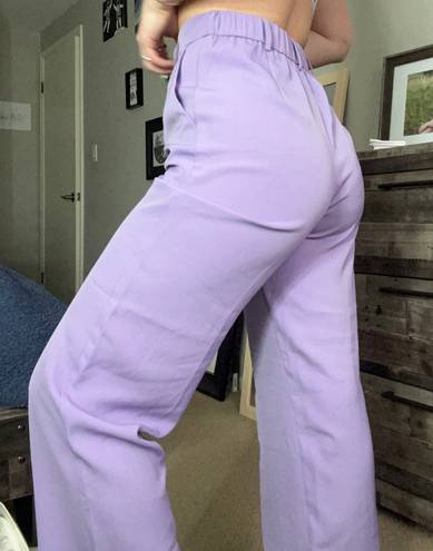 purple dress pants