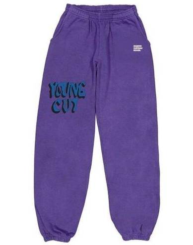 Chateau Maison  Rouge Patalon Young Cut Violet Sweatpants Unisex (flaws) L