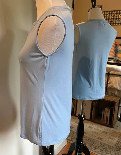 Carmen Marc Valvo XS Blue Sleeveless Top