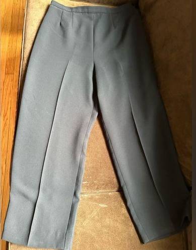 Dress Barn Vintage Black High Waisted Dress Pants Sz 12 Crease Front & B…