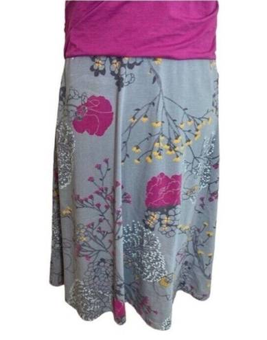 Patagonia  Crossover Dress Womens  Grey Floral Plum Floral  Size large