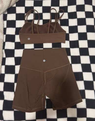 Lululemon Workout Set Java Brown