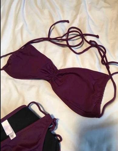 Victoria's Secret  Victoria secret purple two piece bikini top bottom set like new Medium