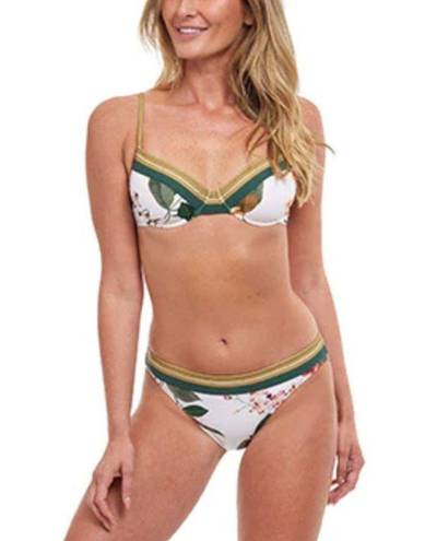 Gottex New!  Floral Print Contrast Trim Bikini - Bottoms