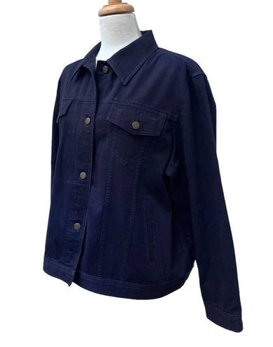 Krass&co Lauren Jeans  Ralph Lauren Jacket Navy Cotton Denim Button Down Womens 2XL