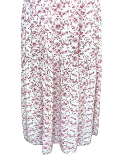 In Bloom  by Jonquil floral midi Nightgown nap dress cottage coquette pink medium