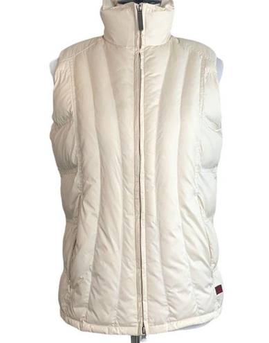 Woolrich Cream Lined Puffer Vest Quilted Outdoor Lined Women's Size Small S